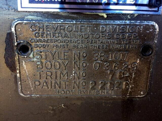 1938 Chevrolet Master Deluxe