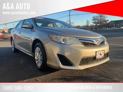 2013 Toyota Camry for sale at A&A AUTO in Fairhaven MA