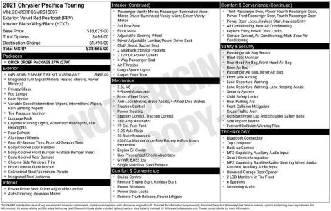 2021 Chrysler Pacifica Touring