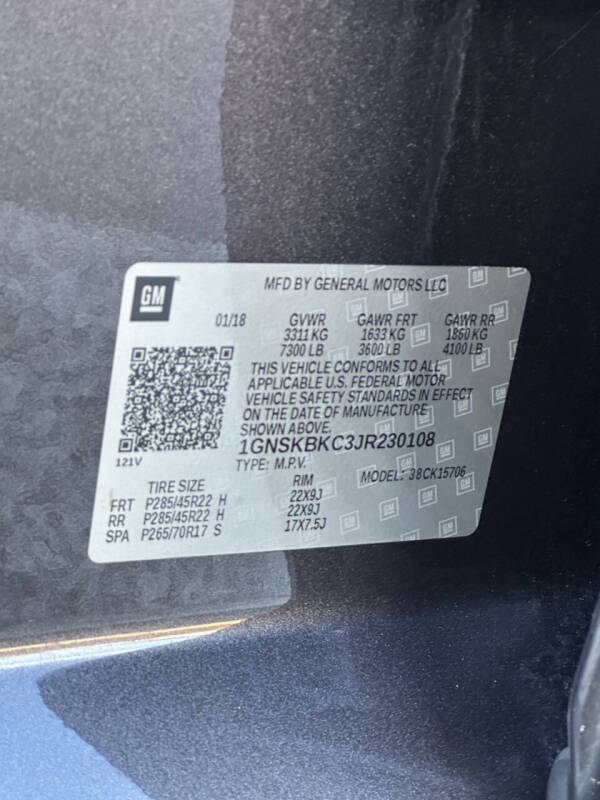 2018 Chevrolet Tahoe LT