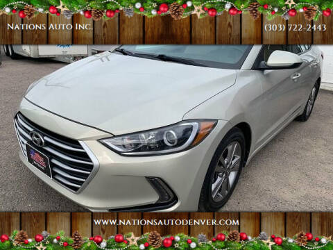 2017 Hyundai Elantra for sale at Nations Auto Inc. in Denver CO