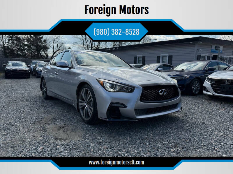 2018 Infiniti Q50 for sale at Foreign Motors in Kannapolis NC