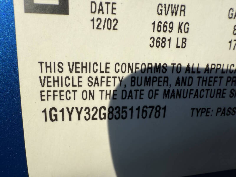 2003 Chevrolet Corvette