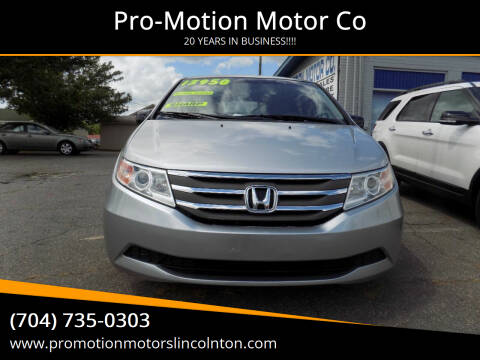 2013 Honda Odyssey for sale at Pro-Motion Motor Co in Lincolnton NC