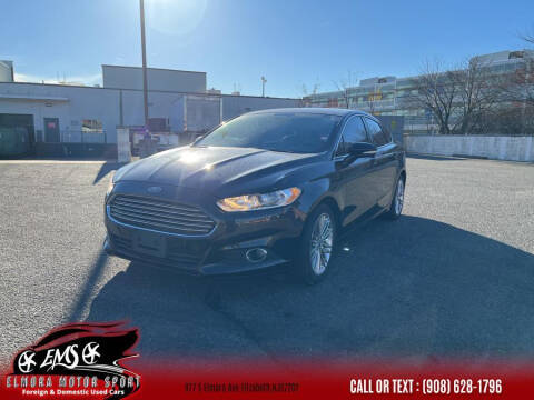 2013 Ford Fusion for sale at Elmora Motor Sport in Elizabeth NJ