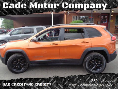 2014 Jeep Cherokee for sale at Cade Motor Company in Lawrence Township NJ
