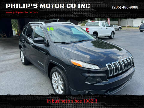 2014 Jeep Cherokee for sale at PHILIP'S MOTOR CO INC in Haleyville AL