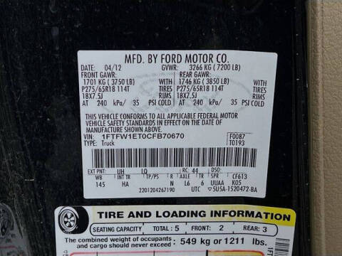 2012 Ford F-150