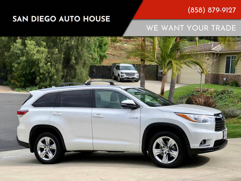 2015 Toyota Highlander Hybrid for sale at San Diego Auto House in San Diego CA