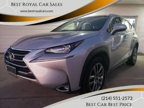 2015 Lexus NX 200t for sale at Best Royal Car Sales in Dallas TX