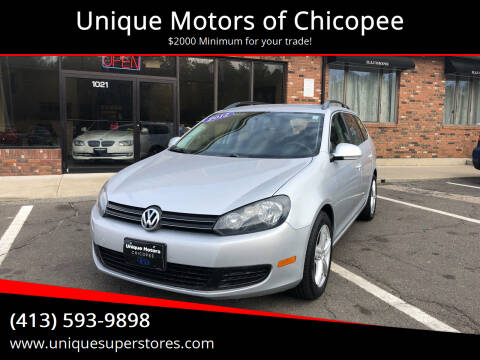 2012 Volkswagen Jetta for sale at Unique Motors of Chicopee in Chicopee MA