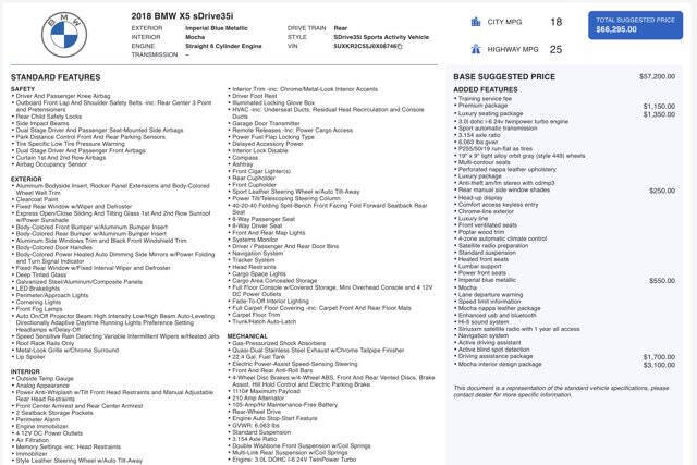 2018 BMW X5 sDrive35i