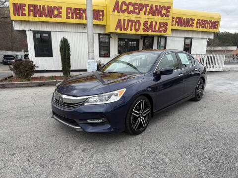 2016 Honda Accord for sale at Acceptance Auto Sales in Lithia Springs GA