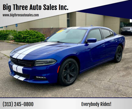 2018 Dodge Charger for sale at Big Three Auto Sales Inc. in Detroit MI