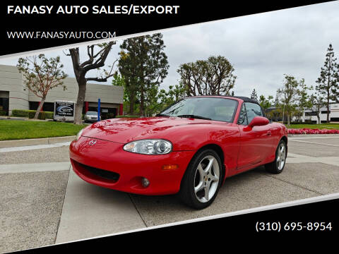 2003 Mazda MX-5 Miata for sale at FANASY AUTO SALES/EXPORT in Yorba Linda CA