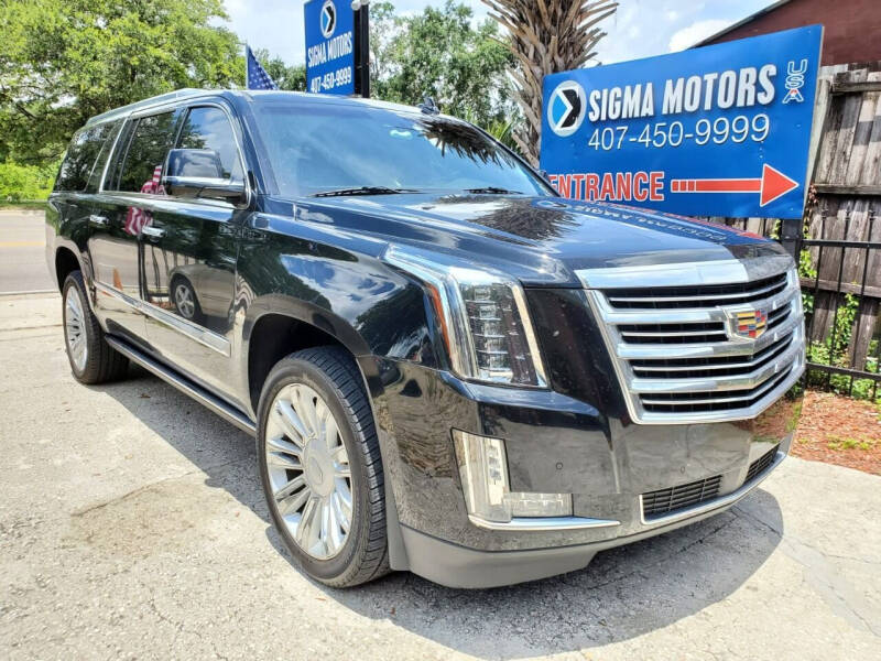 2017 Cadillac Escalade ESV for sale at SIGMA MOTORS USA in Orlando FL