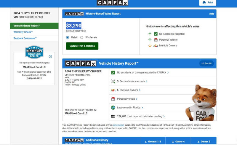 2004 Chrysler PT Cruiser