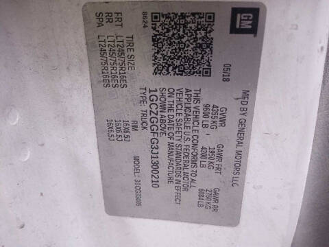 2018 Chevrolet Express 3500