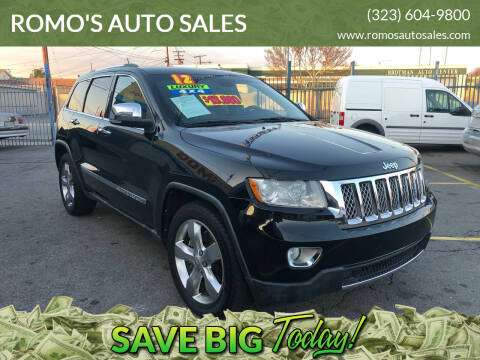 2012 Jeep Grand Cherokee for sale at ROMO'S AUTO SALES in Los Angeles CA