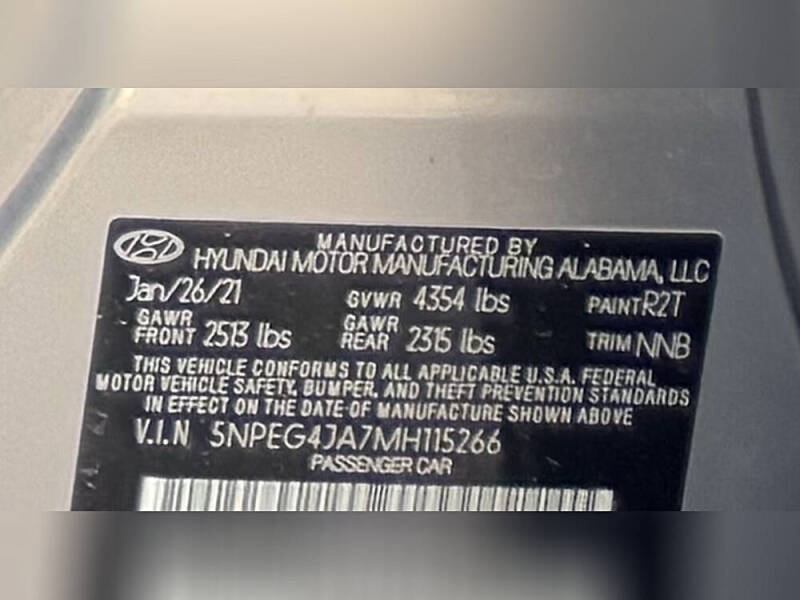 2021 Hyundai Sonata SE