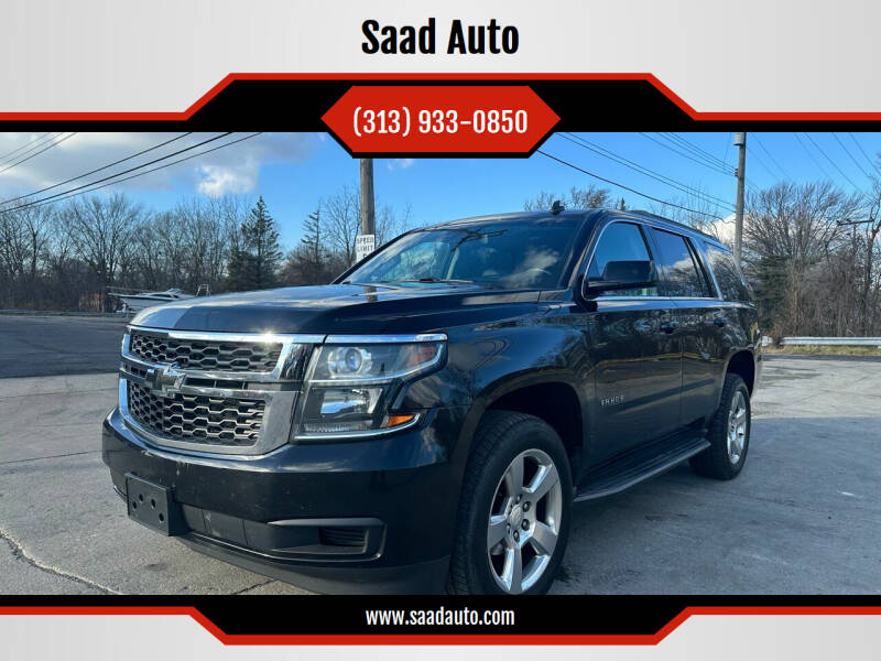 2015 Chevrolet Tahoe for sale at Saad Auto Group in Dearborn Heights MI