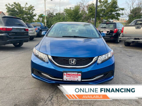 2013 Honda Civic for sale at Longhorn auto sales llc in Milwaukee WI