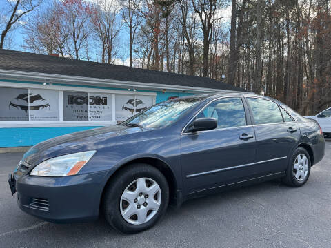 2007 Honda Accord for sale at ICON AUTO SALES in Chesapeake VA