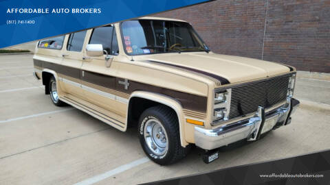 1988 Chevrolet Suburban for sale at AFFORDABLE AUTO BROKERS in Keller TX