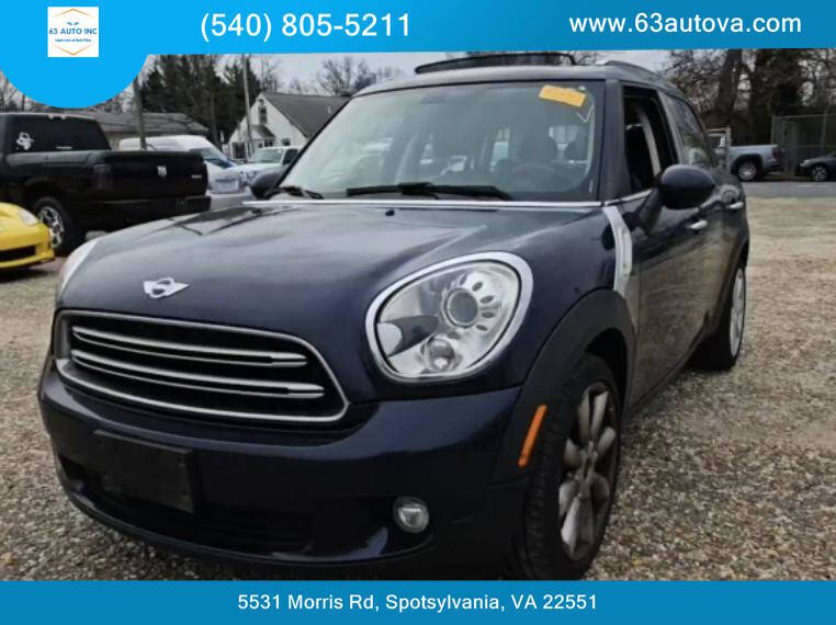 2015 MINI Countryman for sale at 63 Auto Inc in Spotsylvania, VA