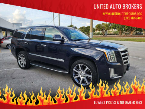 2017 Cadillac Escalade for sale at UNITED AUTO BROKERS in Hollywood FL