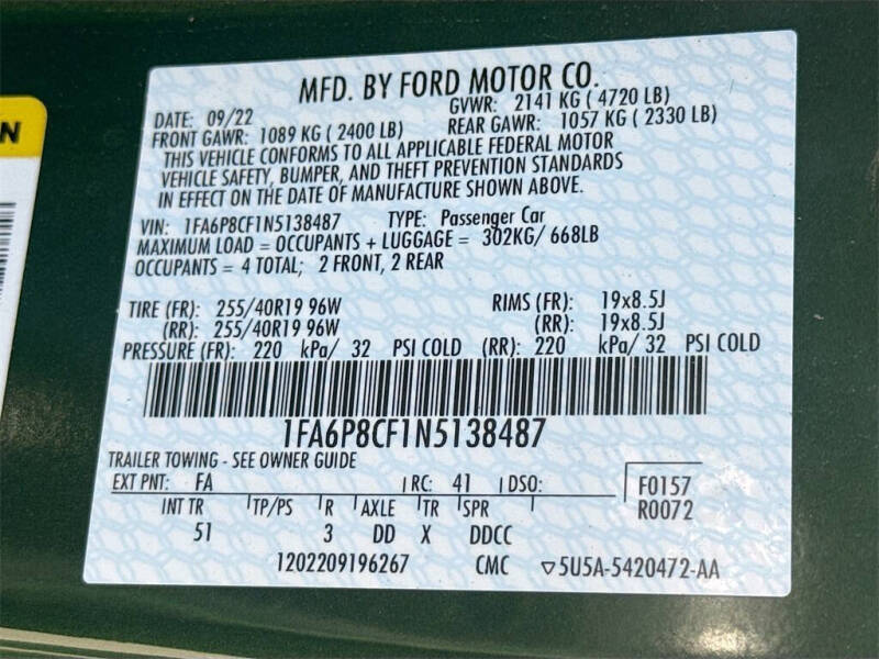 2022 Ford Mustang GT Premium