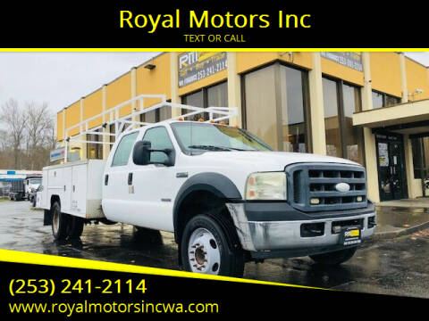 2007 Ford F-550 Super Duty for sale at Royal Motors Inc in Kent WA