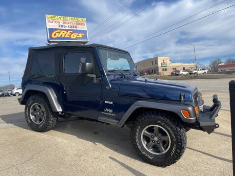 2004 Jeep Wrangler for sale at Greg's Auto Sales in Poplar Bluff MO