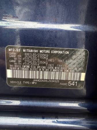 2020 Mitsubishi Outlander ES