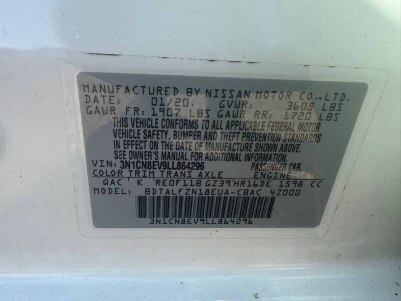 2020 Nissan Versa SV