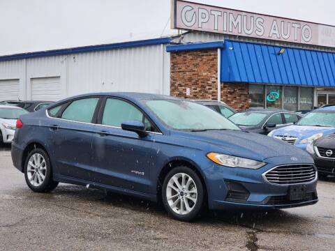 2019 Ford Fusion Hybrid for sale at Optimus Auto in Omaha NE