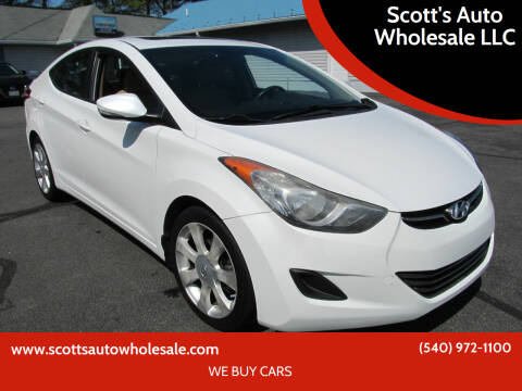 2013 Hyundai Elantra for sale at Scott's Auto Wholesale LLC in Locust Grove VA