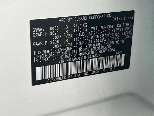 2023 Subaru Ascent Onyx Edition