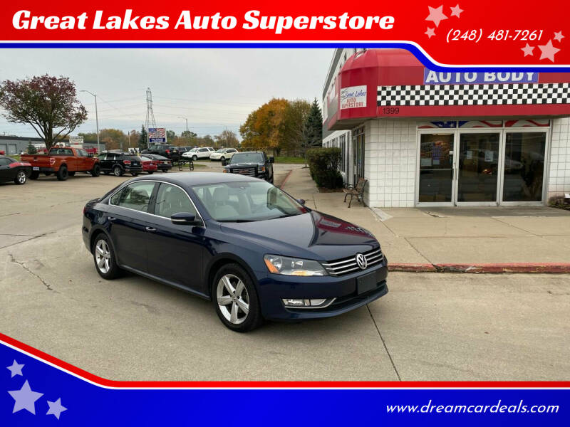 2015 Volkswagen Passat for sale at Great Lakes Auto Superstore in Waterford Township MI