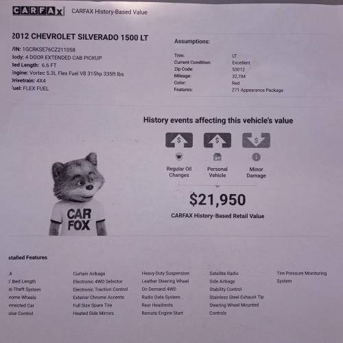 2012 Chevrolet Silverado 1500 LT