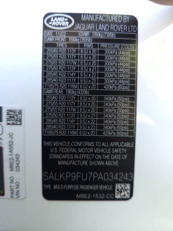 2023 Land Rover Range Rover P400 SE