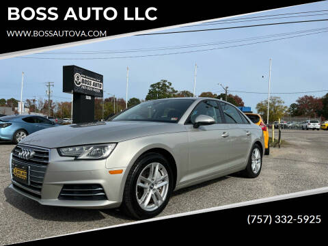 2017 Audi A4 for sale at BOSS AUTO LLC in Norfolk VA