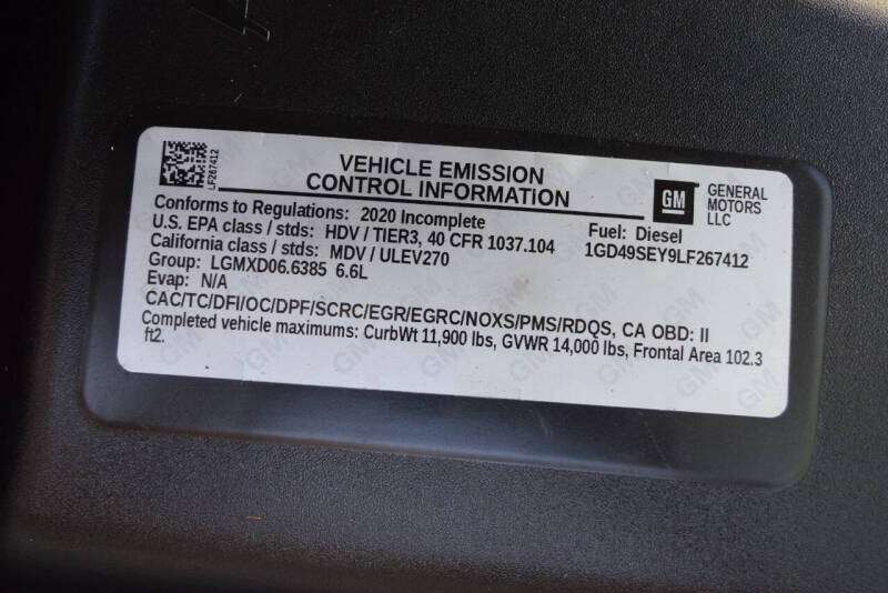 2020 GMC SIERRA 3500 CREW CAB CHASSIS