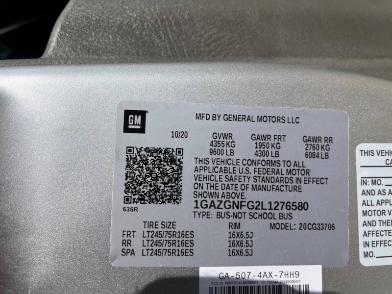 2020 Chevrolet Express LS 3500