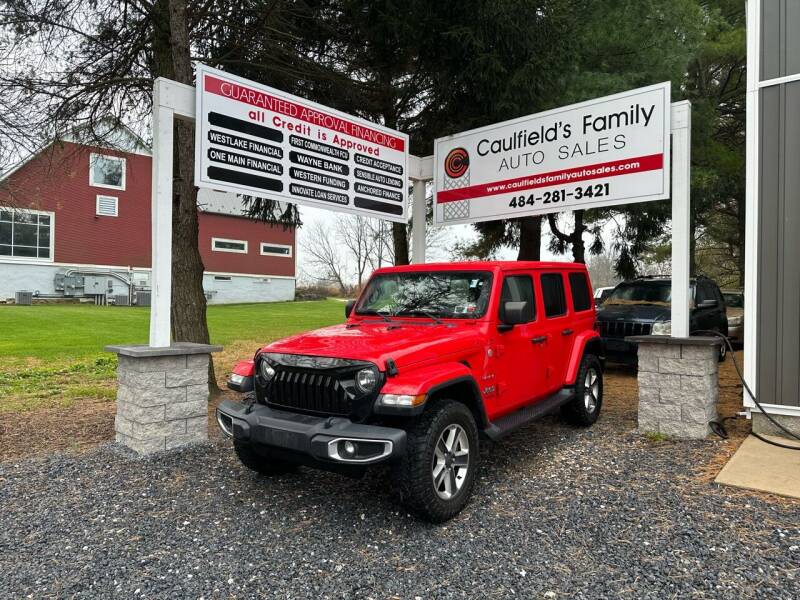 2018 Jeep Wrangler Unlimited for sale at Caulfields Family Auto Sales in Bath PA