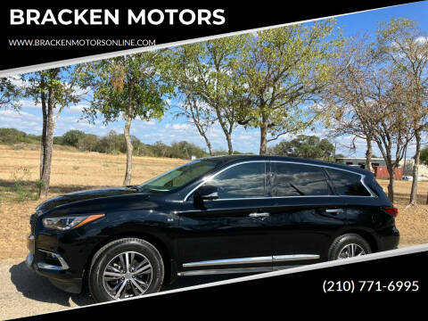 2020 Infiniti QX60 for sale at BRACKEN MOTORS in San Antonio TX