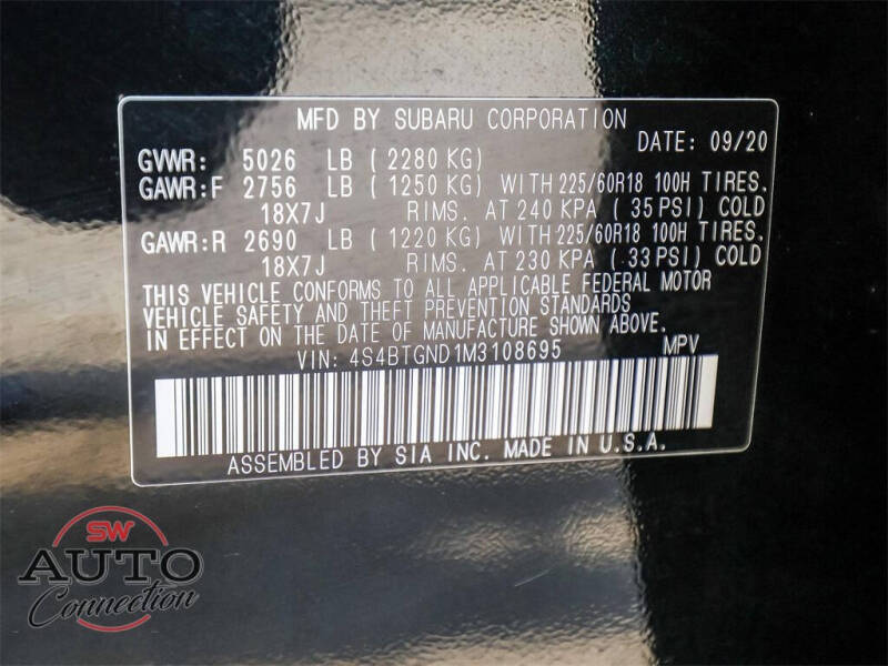 2021 Subaru Outback Limited XT