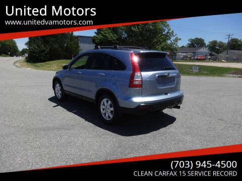 2008 Honda CR-V for sale at United Motors in Fredericksburg VA