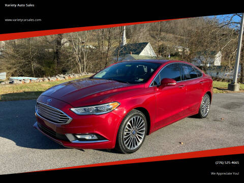 2017 Ford Fusion for sale at Variety Auto Sales in Abingdon VA