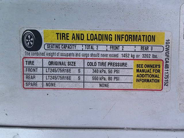 2011 Chevrolet Express 2500